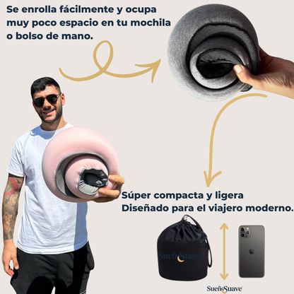 Cojín de Viaje Sueño Suave®  Elimina el Dolor de Cuello